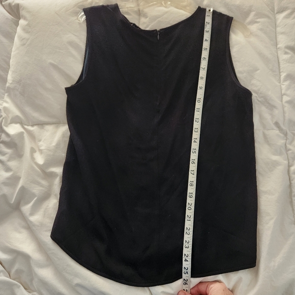 Sandro Tank Top Forest Green And Black Size 3 Business Career Wear, size large - Picture 5 of 6